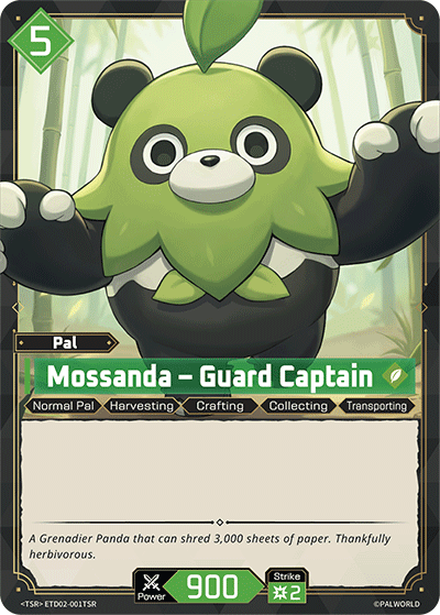 Palworld TCG - Mossanda – Guard Captain [ETD02-001TSR]