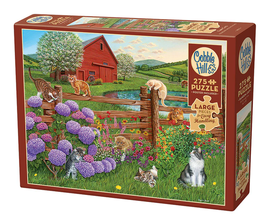 Cobble Hill - Farm Cats Easy-Handling Puzzle (275 Piece)