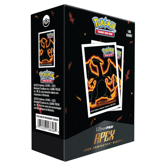 Deck Protector: Apex: Pokémon: Neon Kanto: Charizard (105 count)