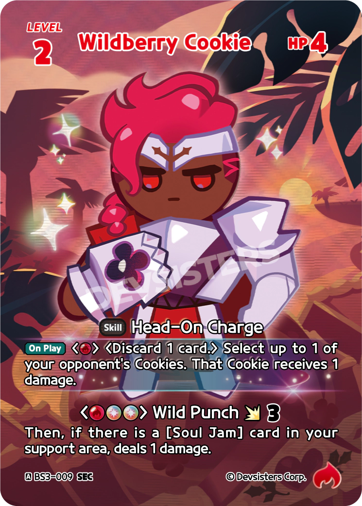 CookieRun TCG - Wildberry Cookie [BS3-009 SEC]