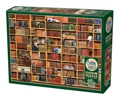 Cobble Hill - The Cat Library Puzzle (1000 Piece)