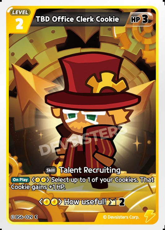 CookieRun TCG - TBD Office Clerk Cookie [BS6-029 C]