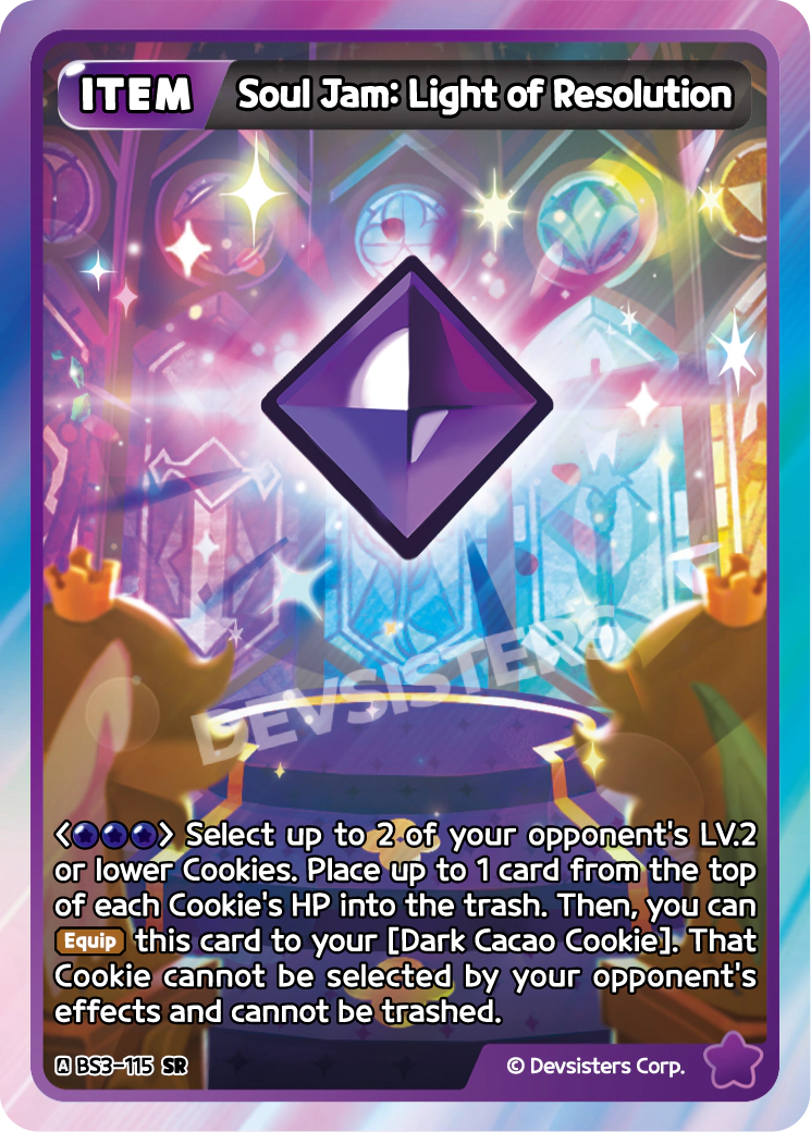 CookieRun TCG - Soul Jam: Light of Resolution [BS3-115 SR]