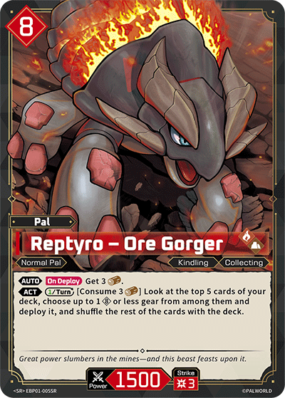 Palworld TCG - Reptyro – Ore Gorger [EBP01-005SR]