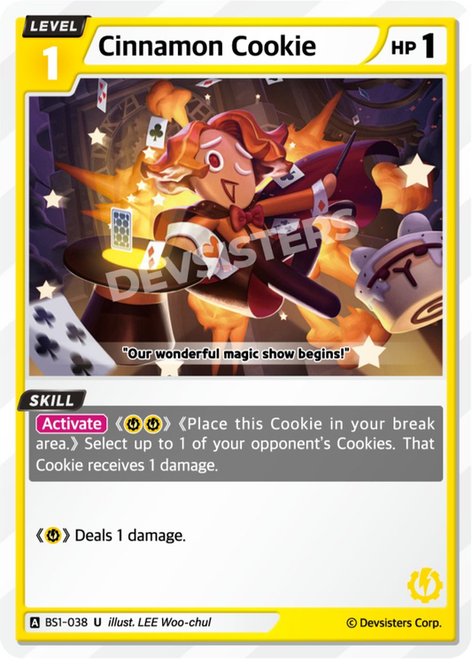 CookieRun TCG - Cinnamon Cookie [BS1‑038 U]