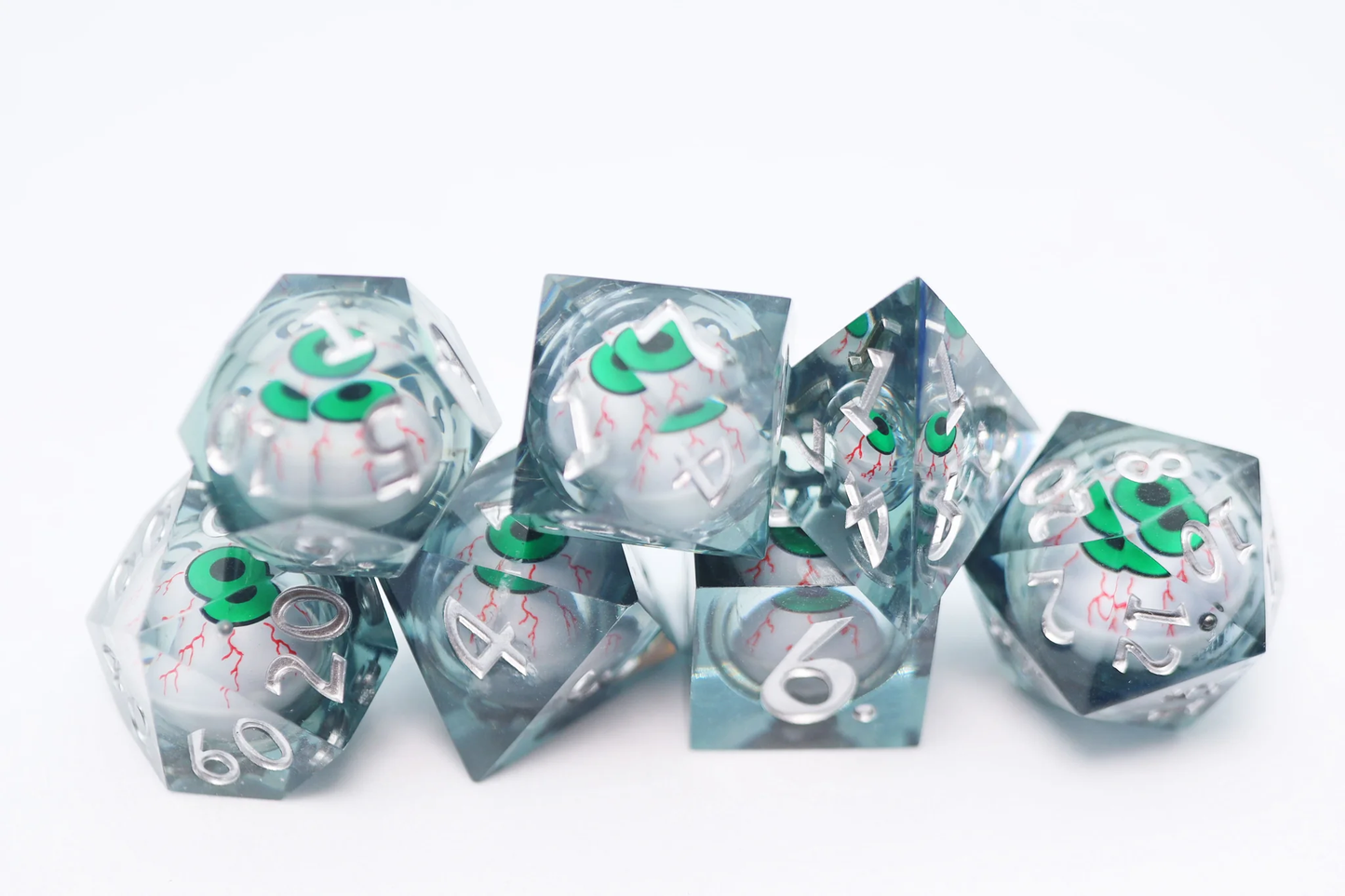 Foam Brain Games - Sharp Edge Moving Eye RPG Dice Set: Inkshot
