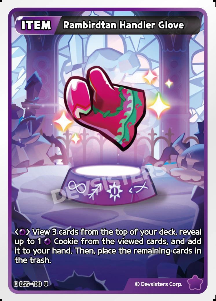 CookieRun TCG - Rambirdtan Handler Glove [BS5-108 U]