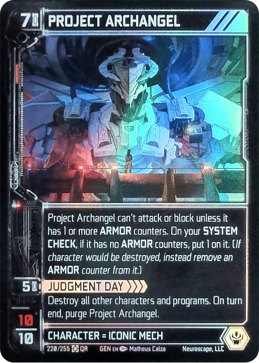Neuroscape TCG - Project Archangel GEN-220 Foil