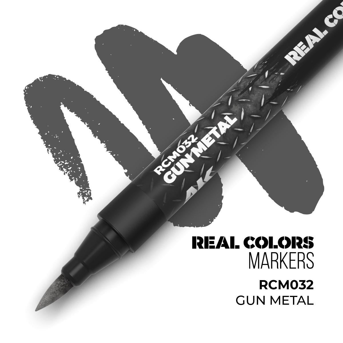 AK Interactive - Real Colors Markers: Gun Metal
