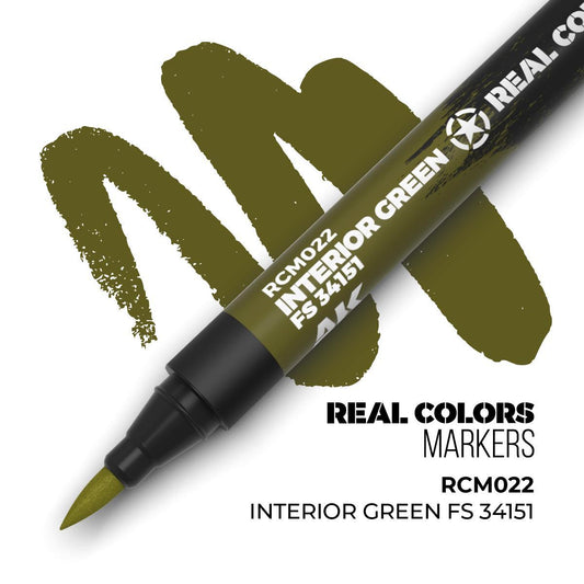 AK Interactive - Real Colors Markers: Interior Green FS 34151