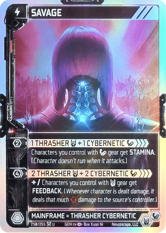 Neuroscape TCG - Savage GEN-250 Foil