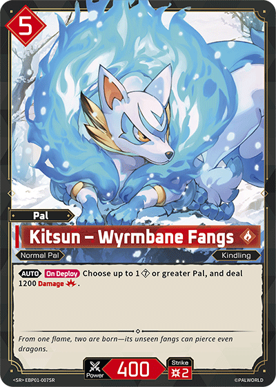 Palworld TCG - Kitsun – Wyrmbane Fangs [EBP01-007SR]
