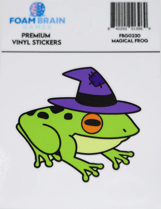 Foam Brain - Magical Frog Sticker
