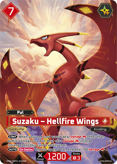Palworld TCG - Suzaku – Hellfire Wings [EBP01-002OSR]