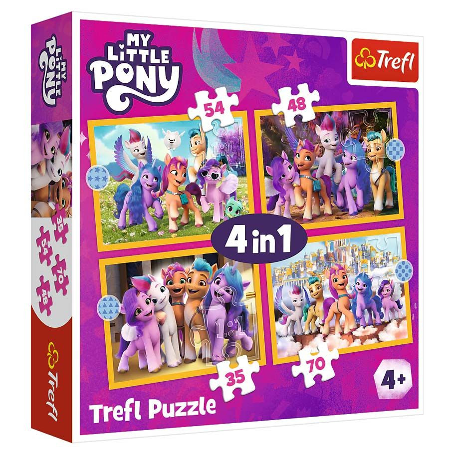 Trefl Preschool - My Little Pony: Meet The Ponies 4 in 1 Puzzle