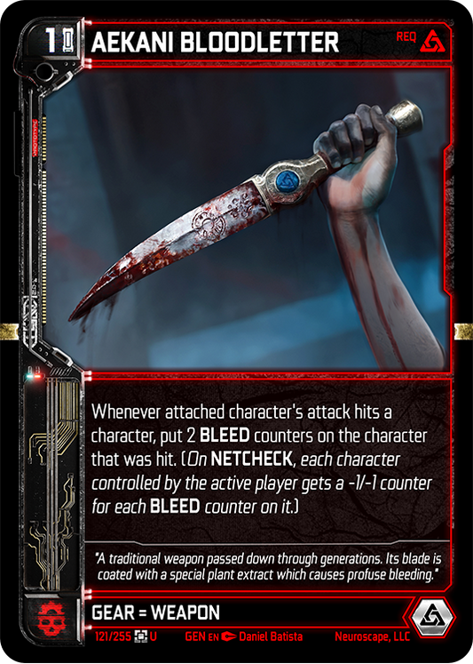 Neuroscape TCG - Aekani Bloodletter GEN-121