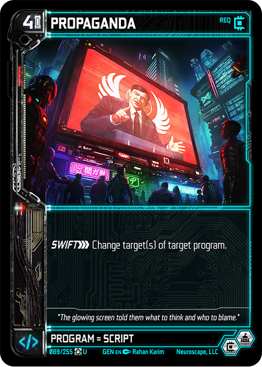 Neuroscape TCG - Propaganda GEN-089