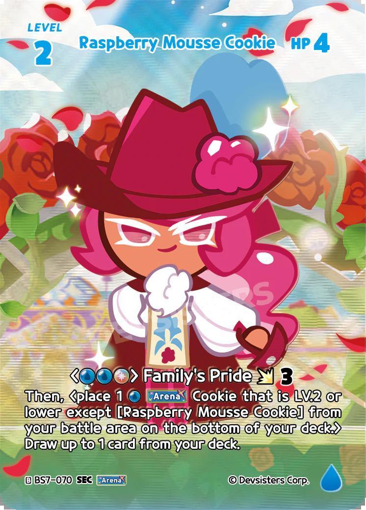 CookieRun TCG - Raspberry Mousse Cookie [BS7-070 SEC]