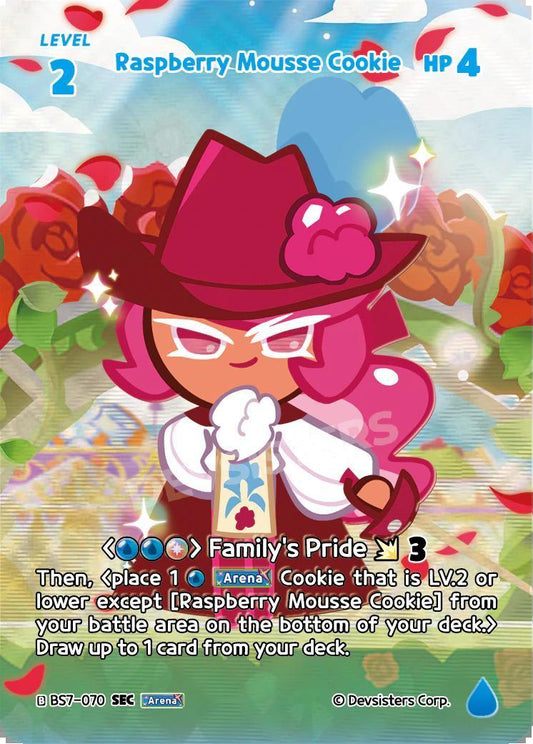 CookieRun TCG - Raspberry Mousse Cookie [BS7-070 SEC]