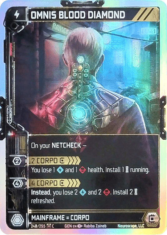 Neuroscape TCG - Omnis Blood Diamond GEN-240 Foil