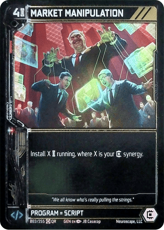 Neuroscape TCG - Market Manipulation GEN-083 Foil