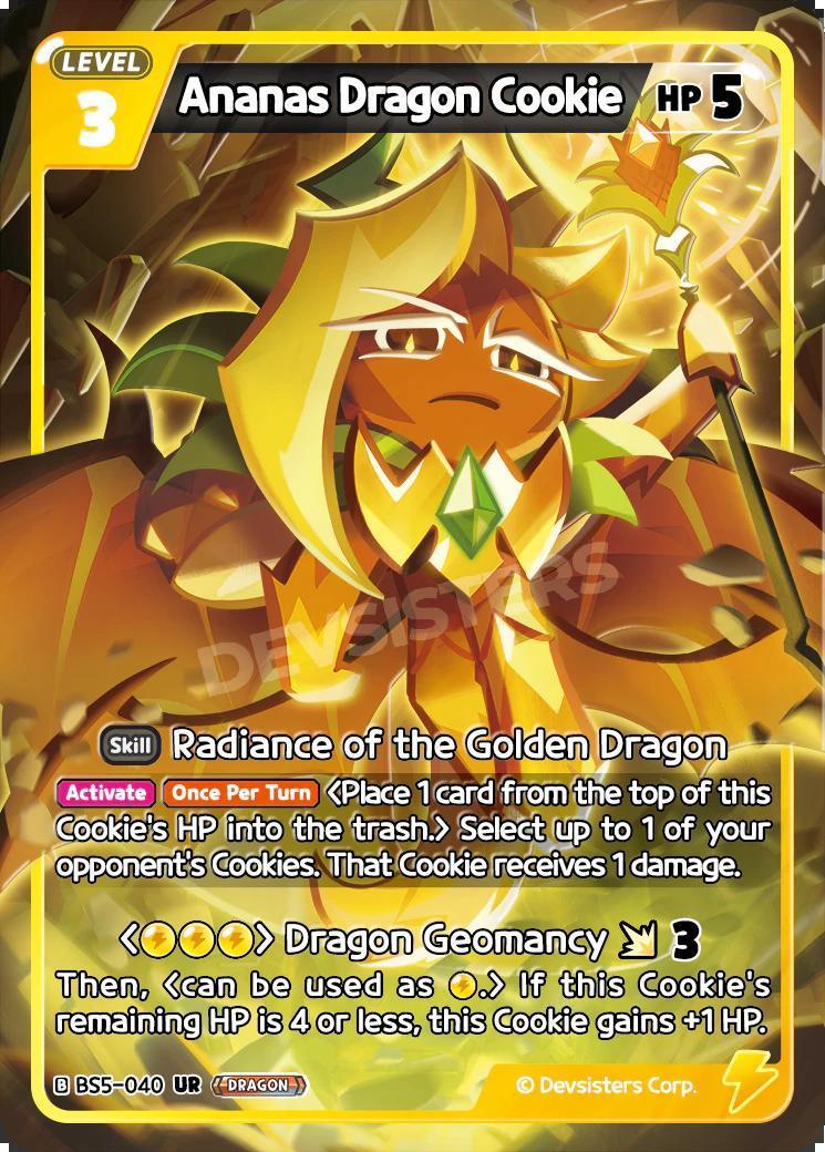 CookieRun TCG - Ananas Dragon Cookie [BS5-040 UR]