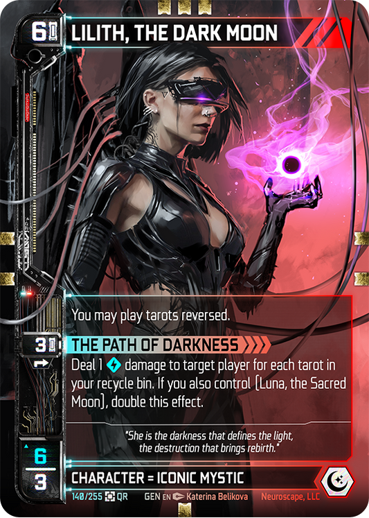 Neuroscape TCG - Lilith, The Dark Moon GEN-140