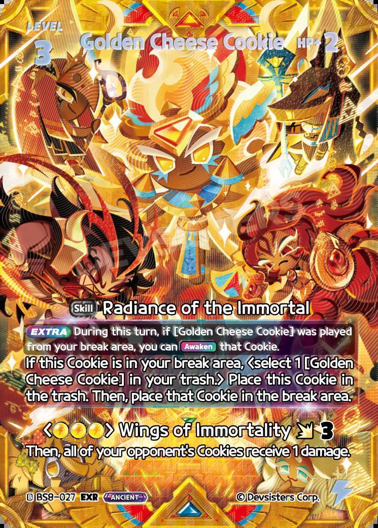 CookieRun TCG - Golden Cheese Cookie [BS8-027 EXR]