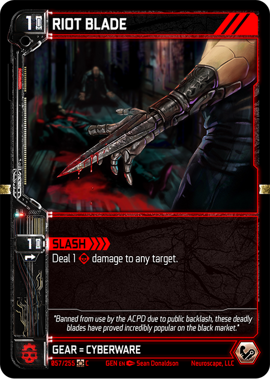 Neuroscape TCG - Riot Blade GEN-057