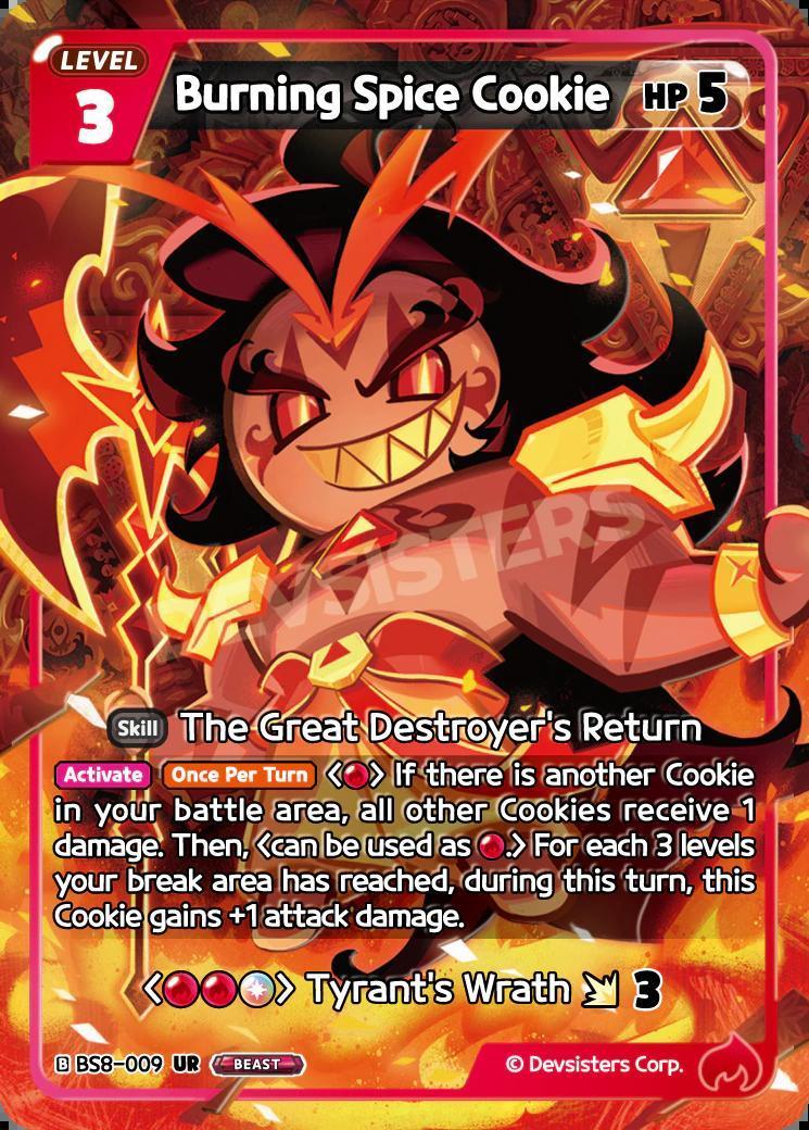 CookieRun TCG - Burning Spice Cookie [BS8-009 UR]