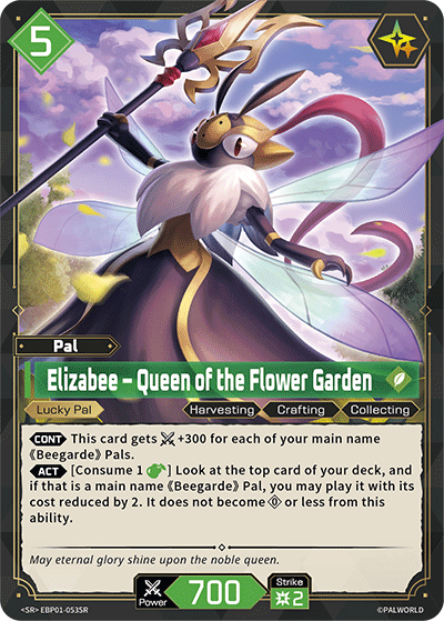 Palworld TCG - Elizabee – Queen of the Flower Garden [EBP01-053SR]