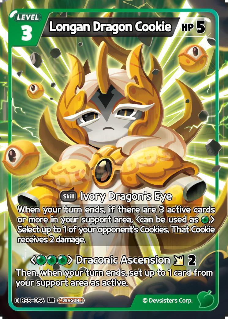 CookieRun TCG - Longan Dragon Cookie [BS5-056 UR]