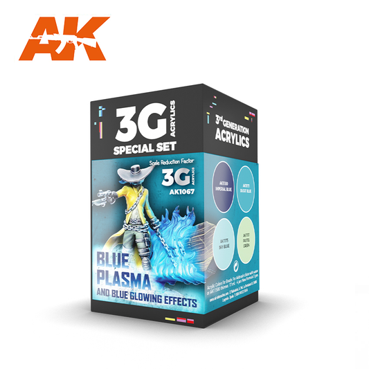 AK Interactive - Wargame Color 3G Special Set: Blue Plasma And Glowing Effects (4ct)