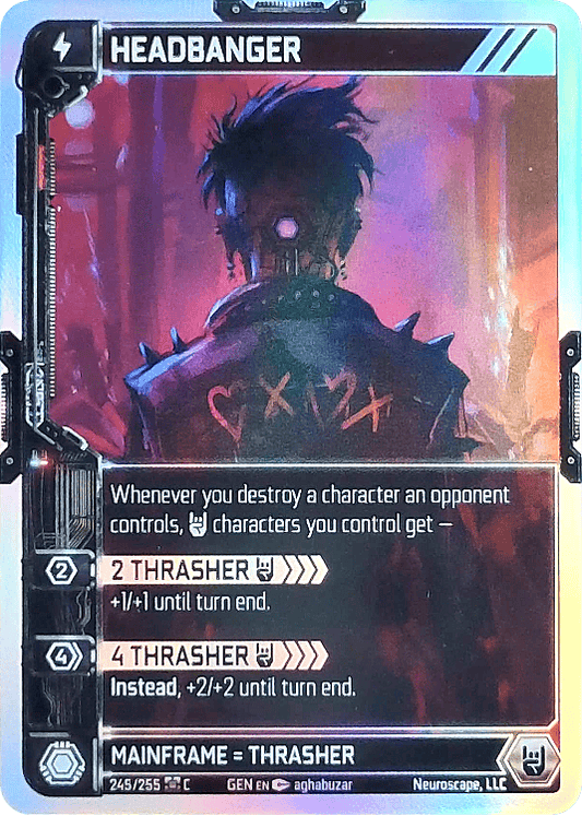 Neuroscape TCG - Headbanger GEN-245 Foil