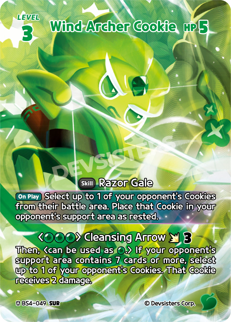 CookieRun TCG - Wind Archer Cookie [BS4-049 SUR]