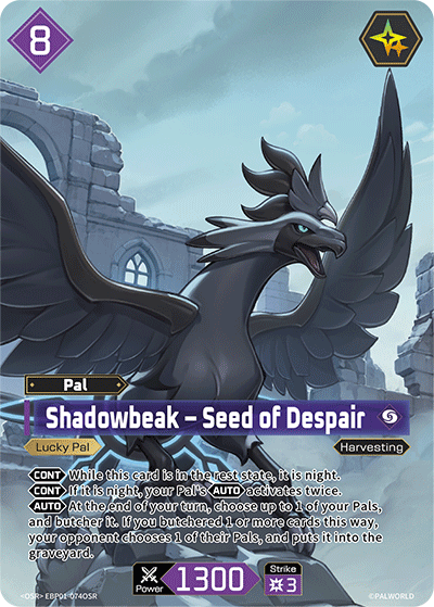 Palworld TCG - Shadowbeak – Seed of Despair [EBP01-074OSR]