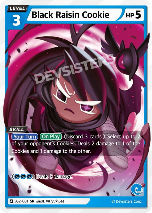 CookieRun TCG - Black Raisin Cookie [BS2-031 SR]