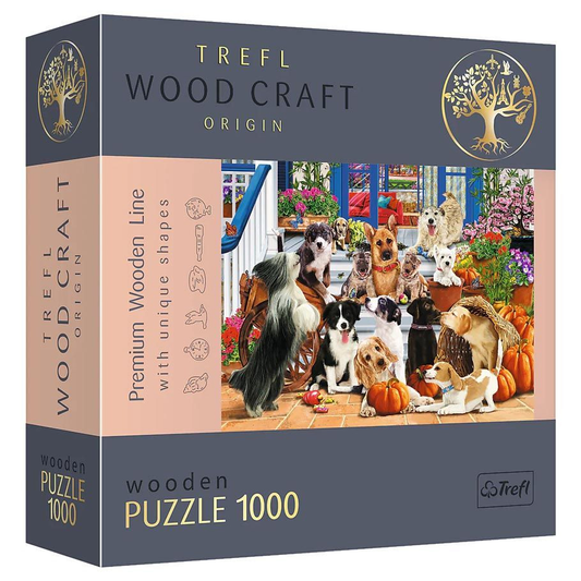 Trefl Wood Craft - Doggy Friendship Wooden Puzzle (1000 Piece)