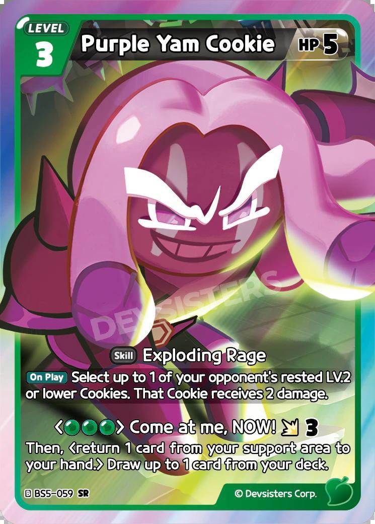 CookieRun TCG - Purple Yam Cookie [BS5-059 SR]