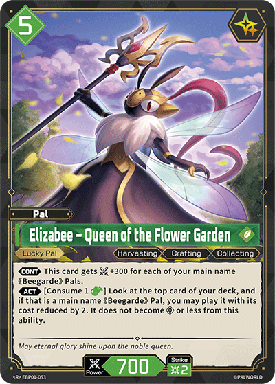 Palworld TCG - Elizabee – Queen of the Flower Garden [EBP01-053R]