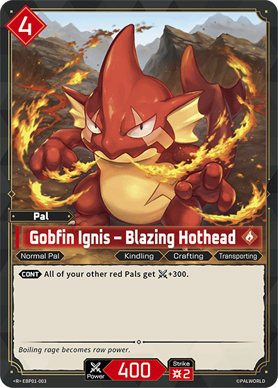 Palworld TCG - Gobfin Ignis – Blazing Hothead [EBP01-003R]