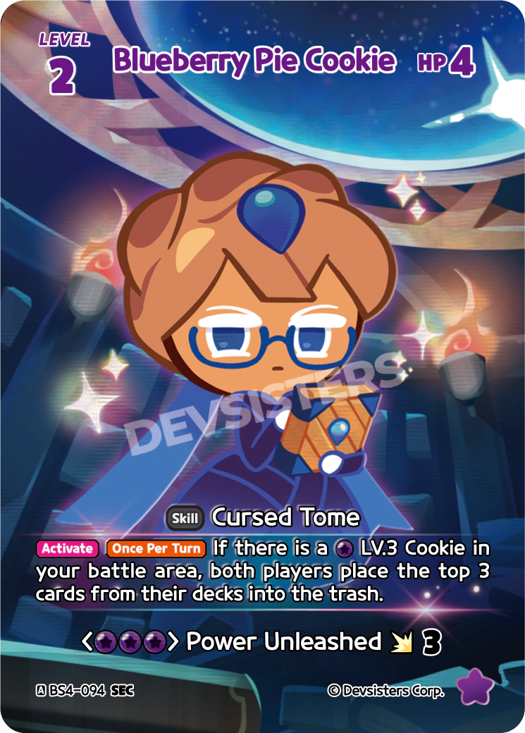 CookieRun TCG - Blueberry Pie Cookie [BS4-094 SEC]
