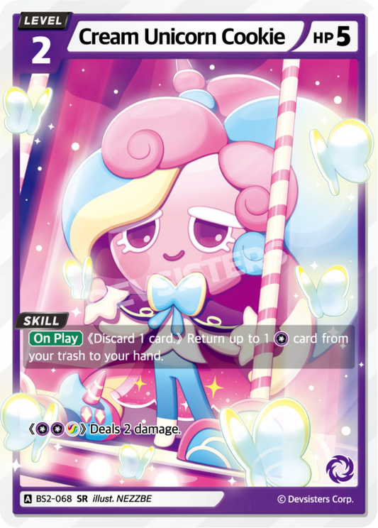 CookieRun TCG - Cream Unicorn Cookie [BS2-068 SR]