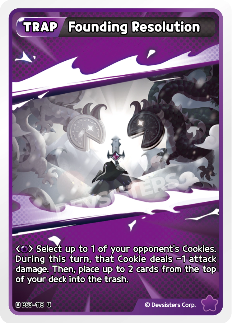 CookieRun TCG - Founding Resolution [BS3-118 U]