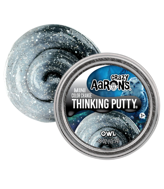 Crazy Aaron's: Owl - Mini Thinking Putty Tin (0.47 oz)