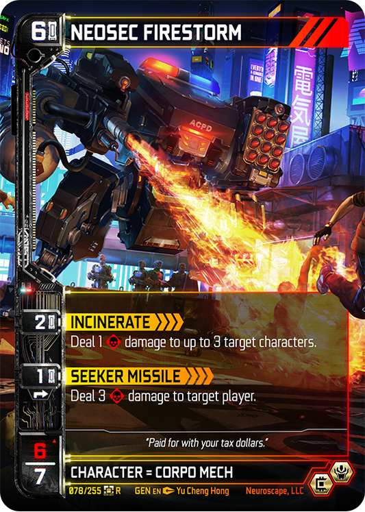 Neuroscape TCG - Neosec Firestorm GEN-078