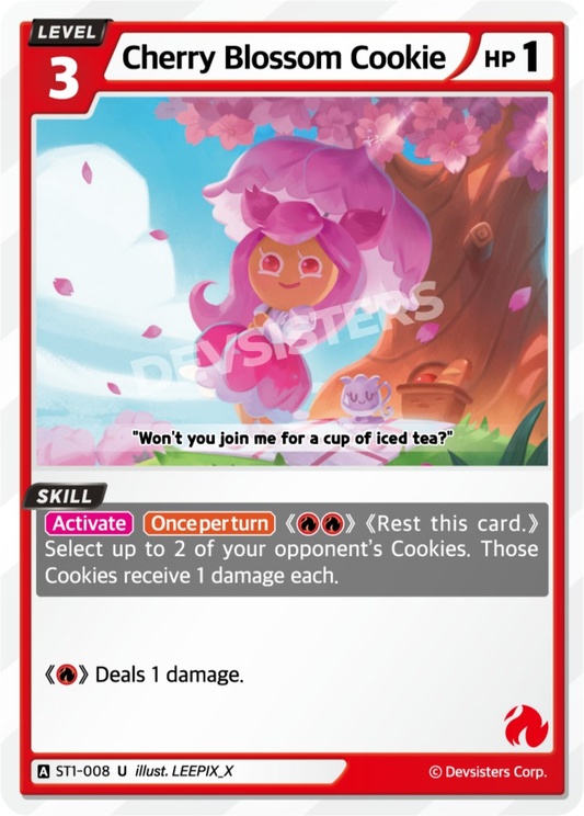 CookieRun TCG - Cherry Blossom Cookie [ST1-008 U]