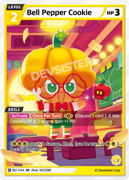 CookieRun TCG - Bell Pepper Cookie [BS1‑044 SR]