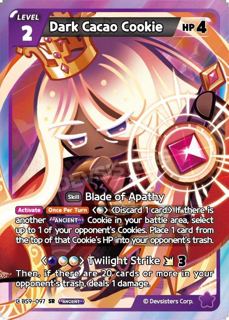 CookieRun TCG - Dark Cacao Cookie [BS9-097 SR]