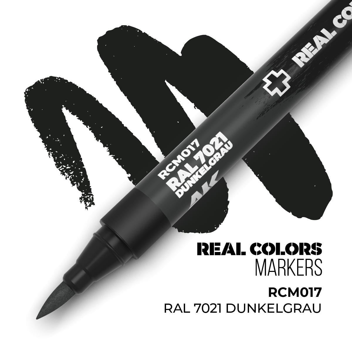 AK Interactive - Real Colors Markers: RAL 7021 Dunkelgrau